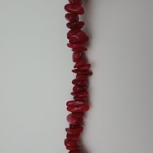 5/$20 Red Coral Dyed Beads Chip 5-10mm 15" Strand K09-3932CK